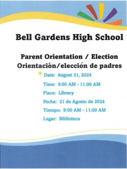 parent orientation info